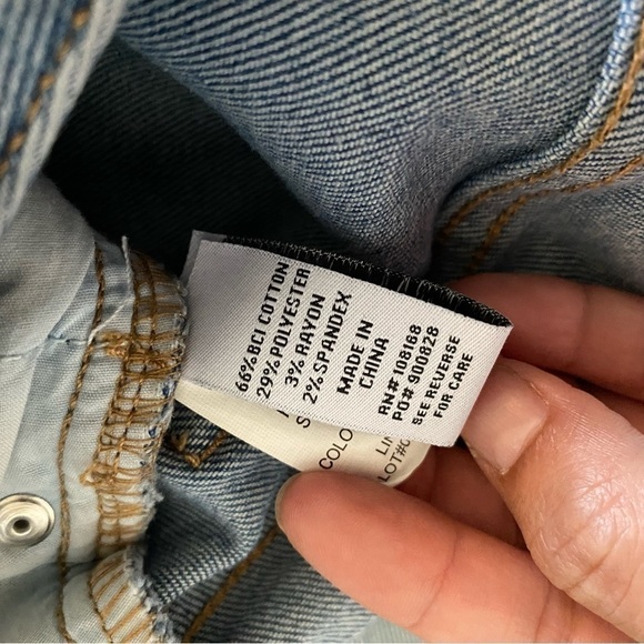 Rsq High Rise Straight Leg Distressed Jeans Women’s 27 - Picture 4 of 13